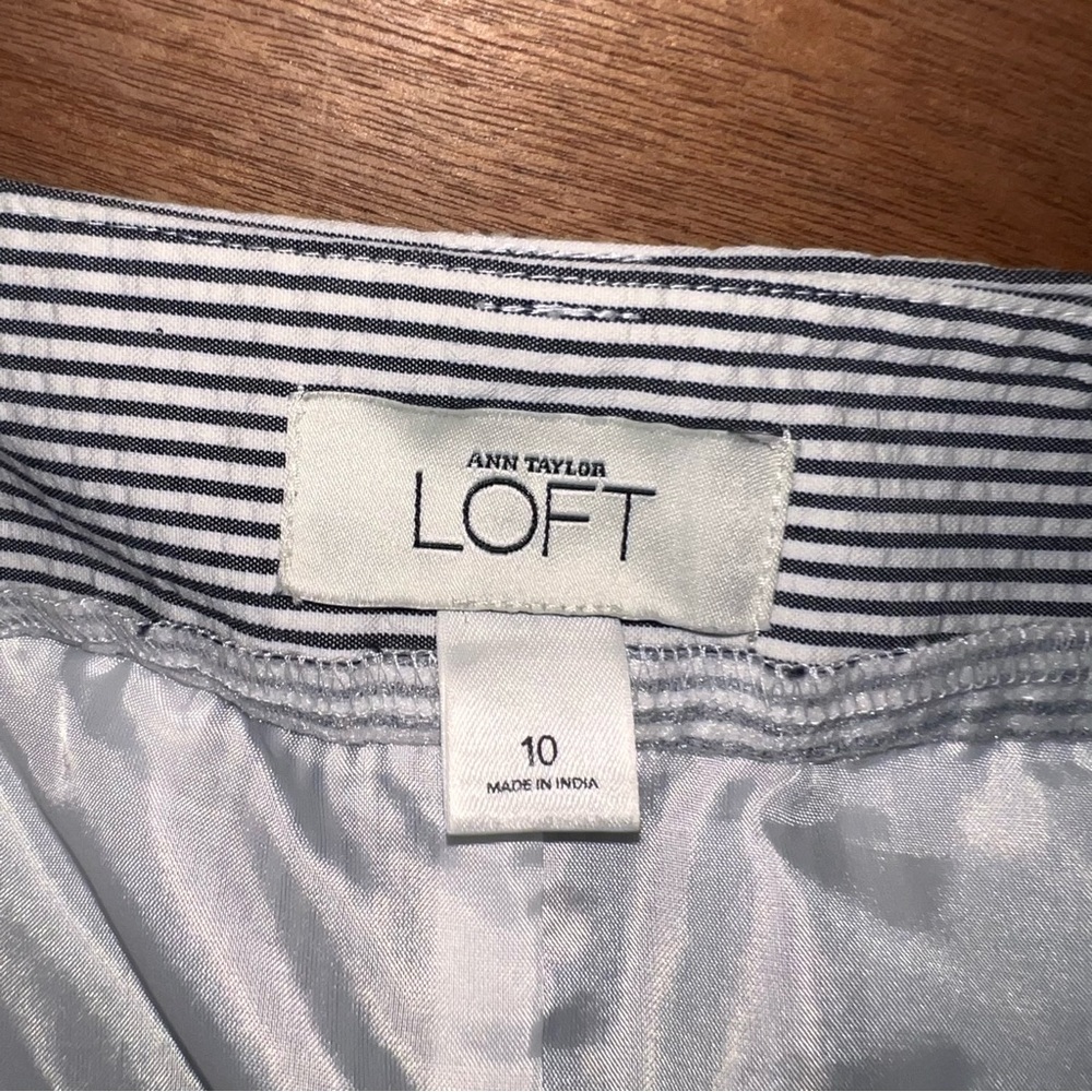 Ann Taylor Loft Seersucker Striped Skirt
• Size 10 - Picture 3 of 4